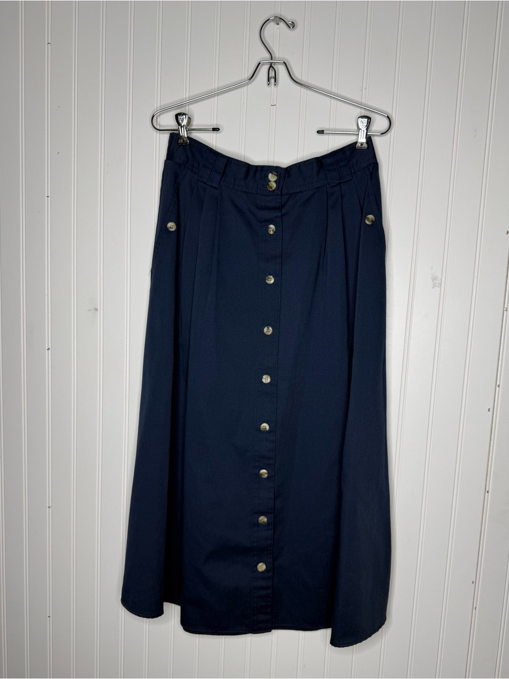 Vintage 90s Cabin Creek Prairie Country Church Modest Midi to Maxi Button Skirt
